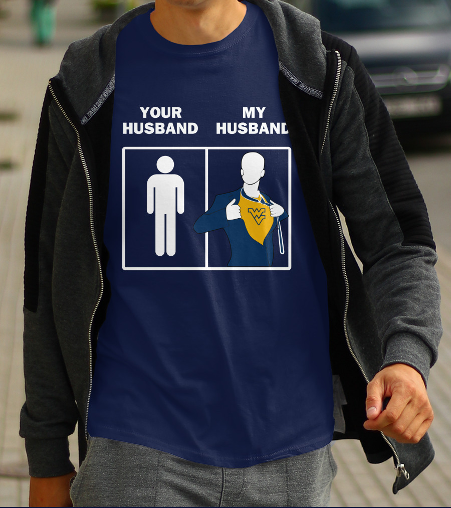 WVM Your Husband My Husband WV Logo Superman T-Shirt