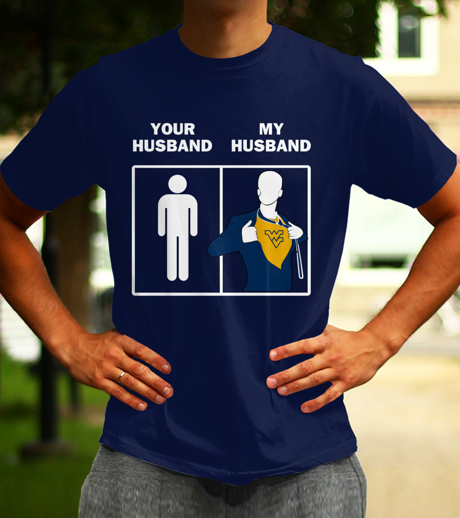WVM Your Husband My Husband WV Logo Superman T-Shirt