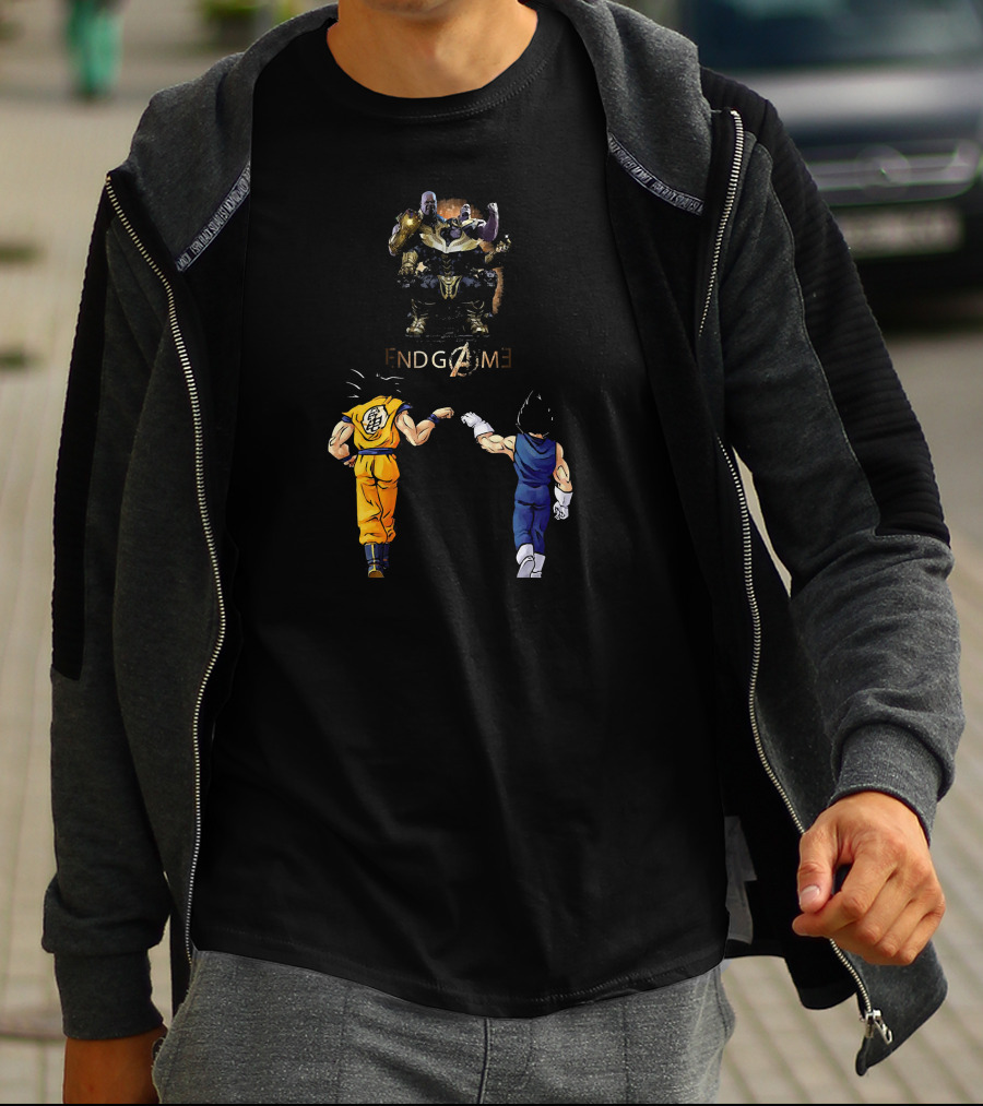 Songoku And Vegeta Dragonball Endgame Thanos Crossover T-Shirt