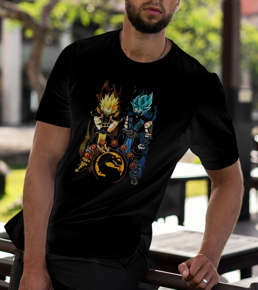 Goku Vegeta Dragon Ball Mortal Kombat Fusion T-Shirt