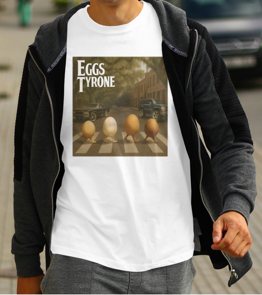 Eggs Tyrone Abbey Road Parody Street Scene T-Shirt