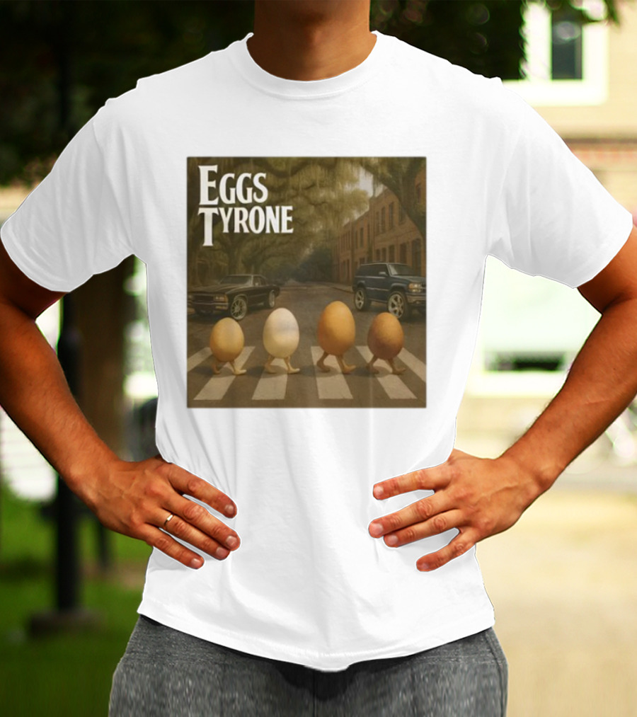 Eggs Tyrone Abbey Road Parody Street Scene T-Shirt