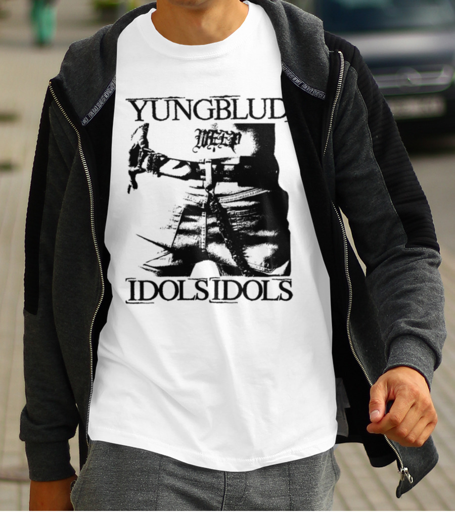 Yungblud Idolsidols Limited White Tattoo Design T-Shirt