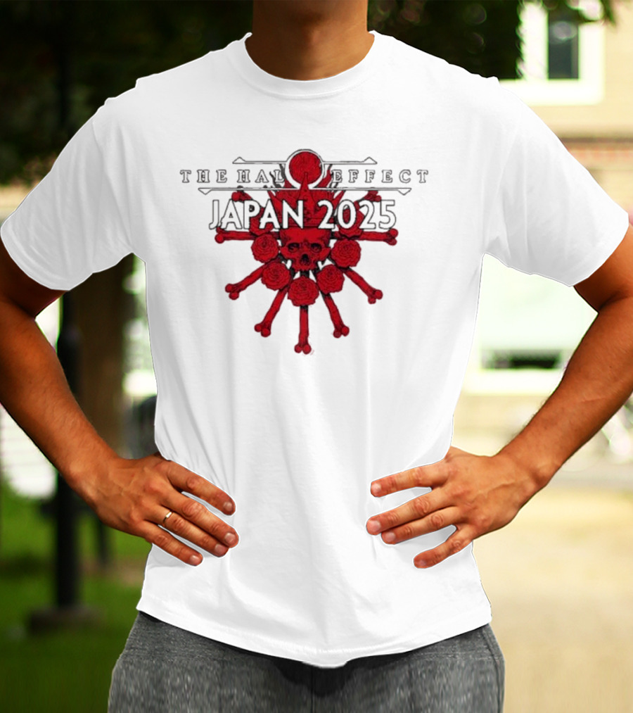 The Halo Effect Japan Tour 2025 Skull Osaka Big Cat Tokyo Toyosu Pit T-Shirt