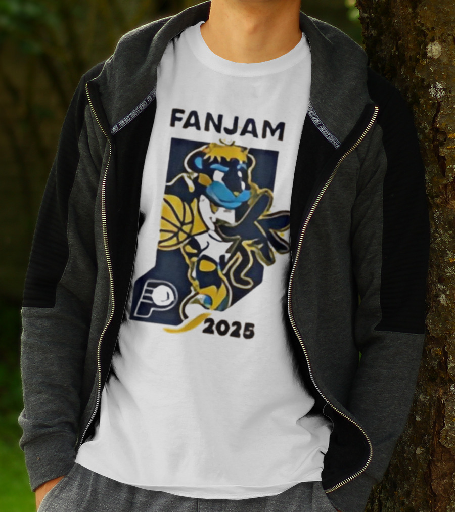 FanJam Indiana Pacers NBA Mascot 2025 T-Shirt