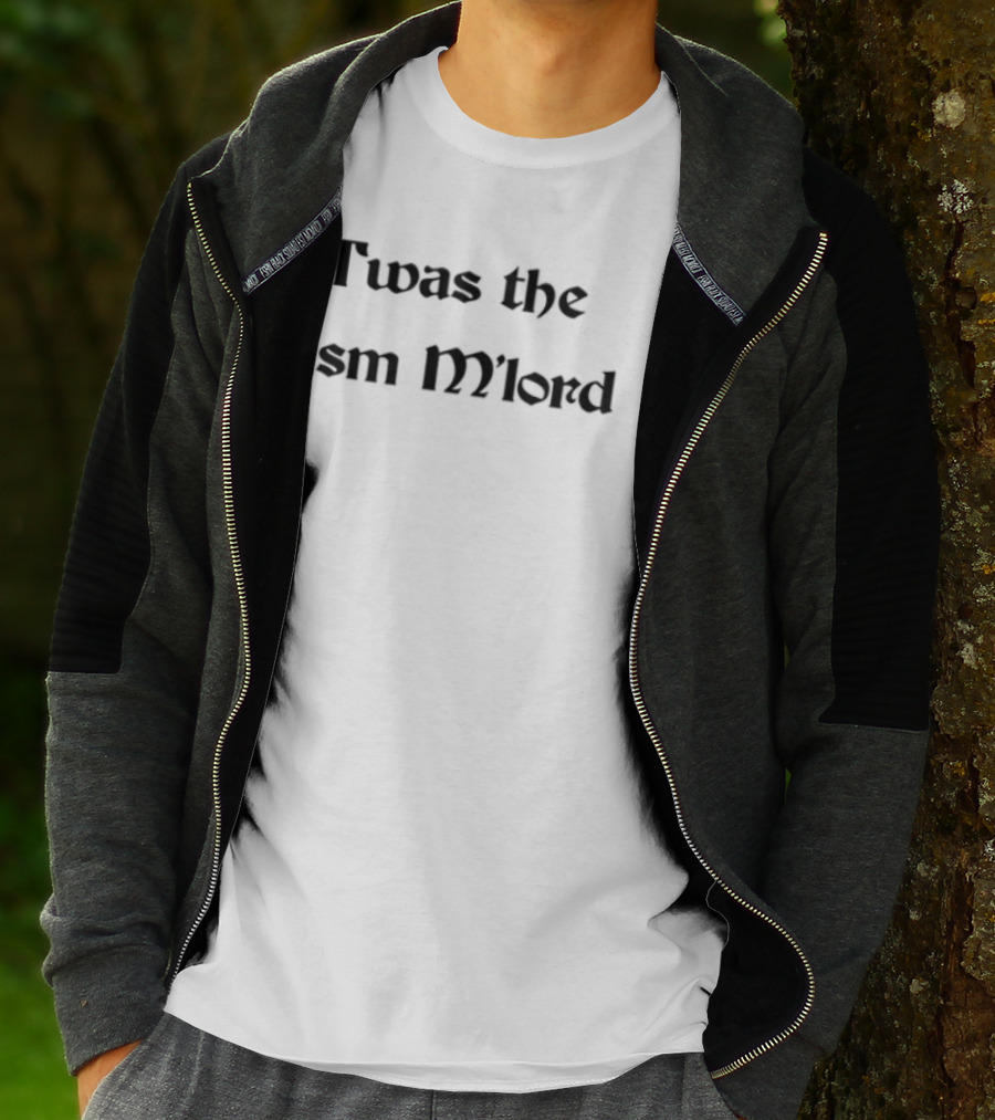 Twas The Tism Mlord Retro Medieval Style Text T-Shirt