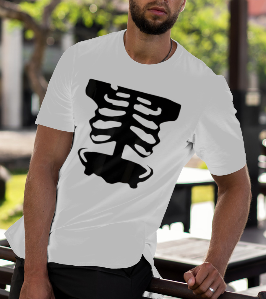 1x1x1x1 Forsaken Skeleton Halloween Costume T-Shirt