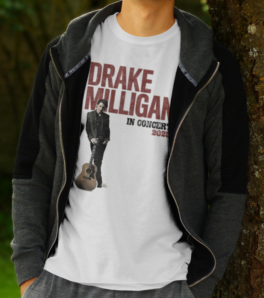 Drake Milligan Live On Stage 2025 Concert Tour T-Shirt
