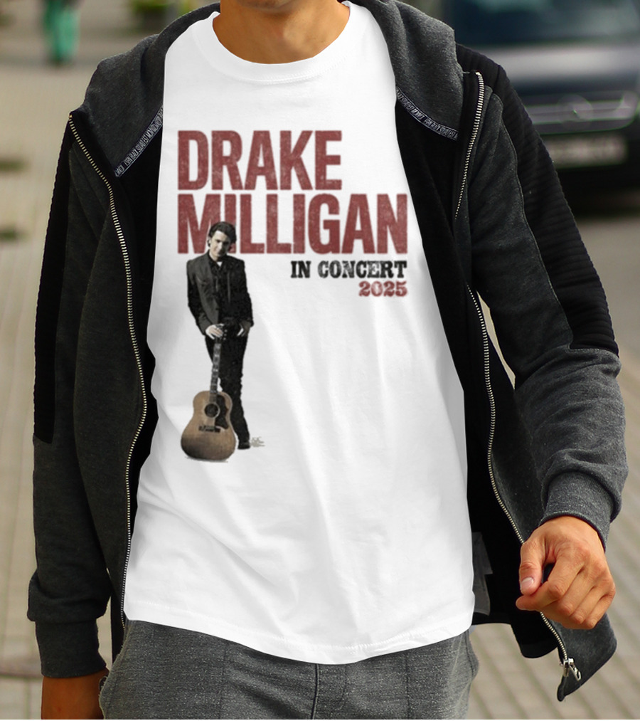 Drake Milligan Live On Stage 2025 Concert Tour T-Shirt