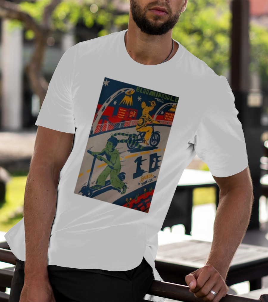 Bloomingdale Trail 10 Years 2015-25 Ramiro Huizar All Star Press Chicago T-Shirt