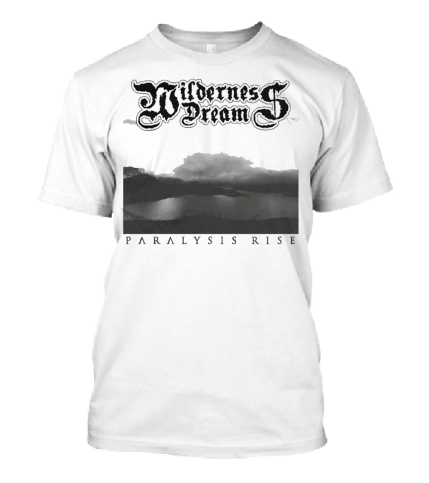 Wilderness Dream Paralysis Rise Scenic Monochrome Landscape T-Shirt
