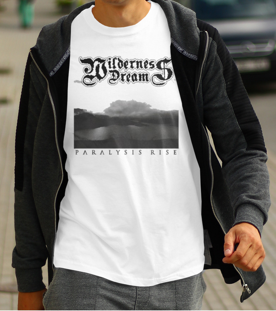 Wilderness Dream Paralysis Rise Scenic Monochrome Landscape T-Shirt