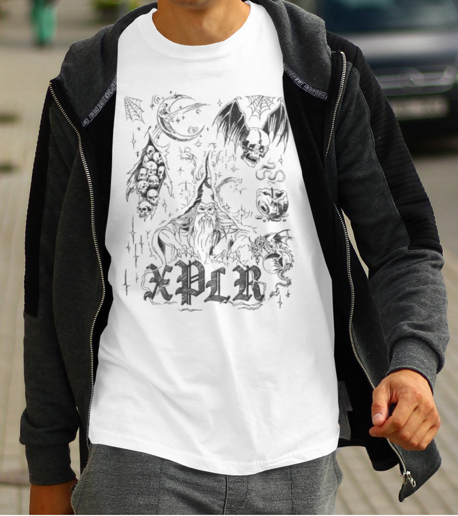 Xplr Inked Fantasy Creatures And Symbols T-Shirt