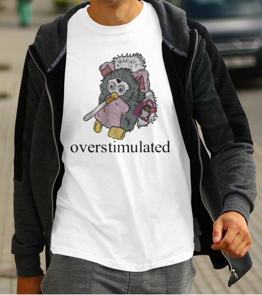 Emotionalclub Furby Overstimulated Smoking Toy Nostalgia T-Shirt
