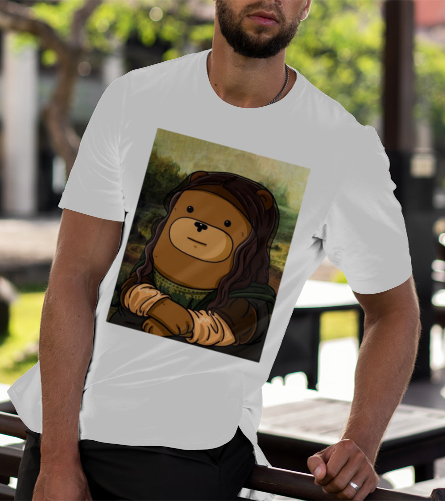 Figen.Eth Boi The Bear Mona Lisa Parody T-Shirt