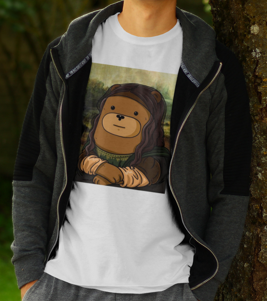 Figen.Eth Boi The Bear Mona Lisa Parody T-Shirt