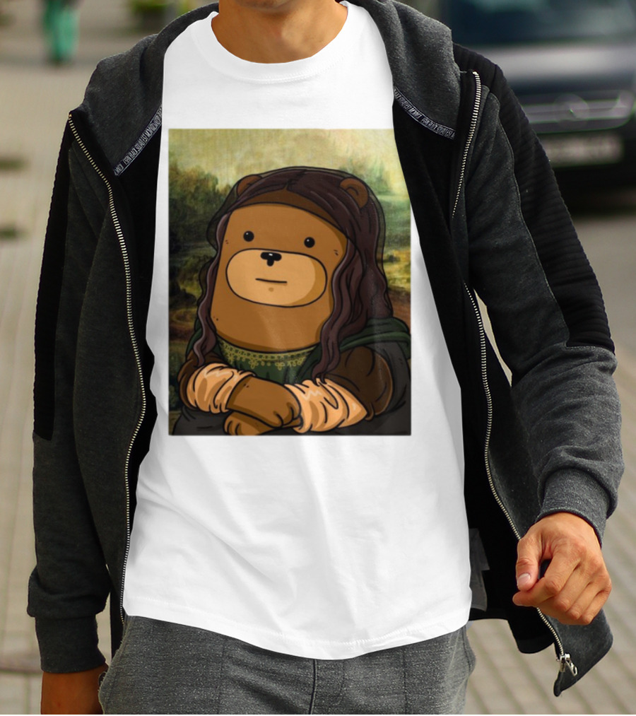 Figen.Eth Boi The Bear Mona Lisa Parody T-Shirt
