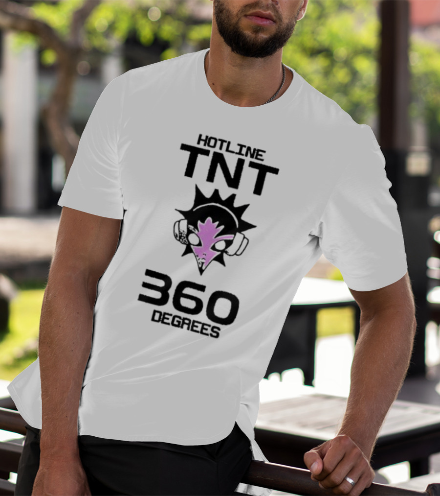 Hotline TNT 360 Degrees Sunburst Headphones Pink Blast T-Shirt
