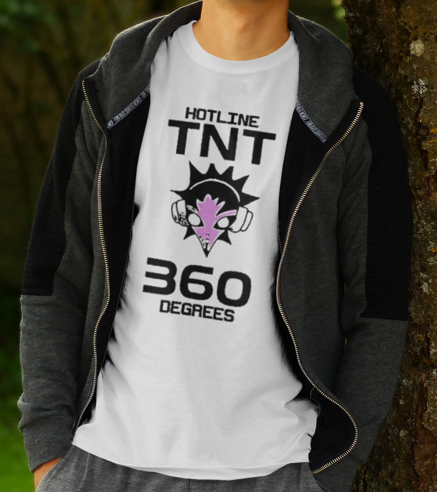Hotline TNT 360 Degrees Sunburst Headphones Pink Blast T-Shirt