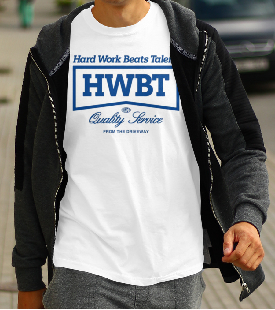 HWBT Hard Work Beats Talent Quality Service Heavyweight Boxy From The Ordinary T-Shirt
