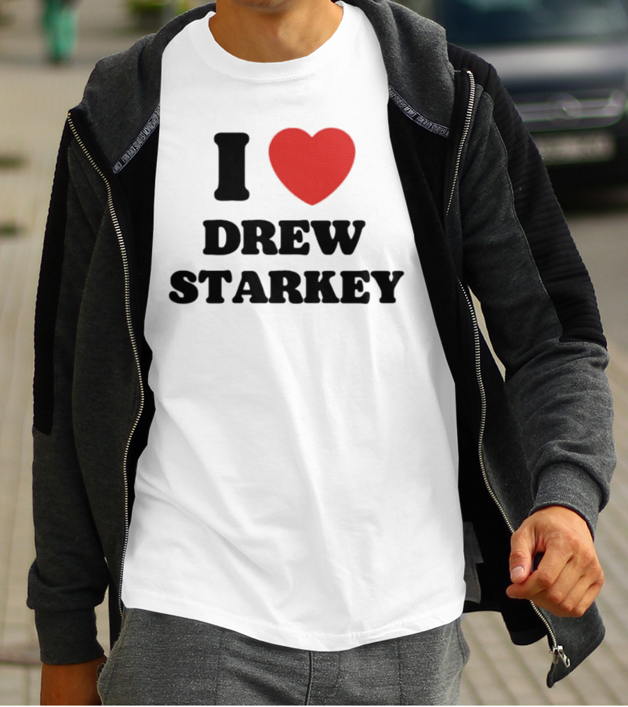 I Love Drew Starkey Red Heart Fan Favorite T-Shirt