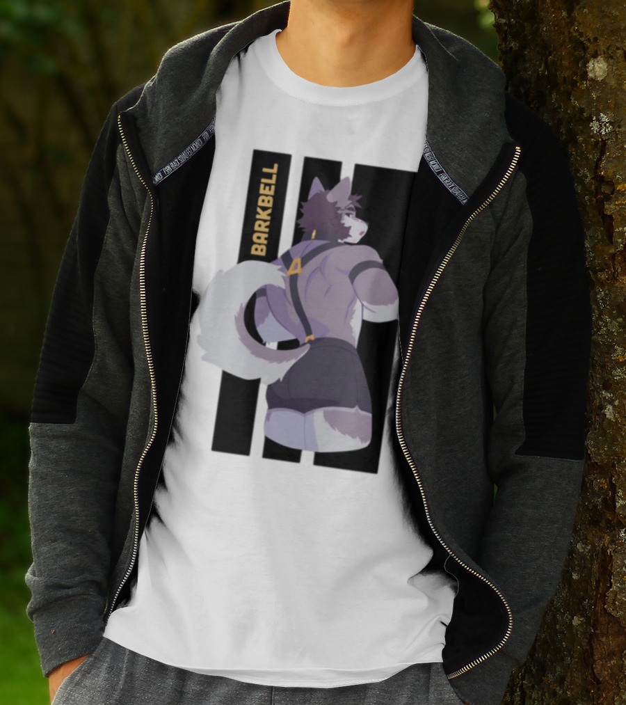 Barkbell Lycan Lifts Ringer Pump Cover Wolf Workout T-Shirt