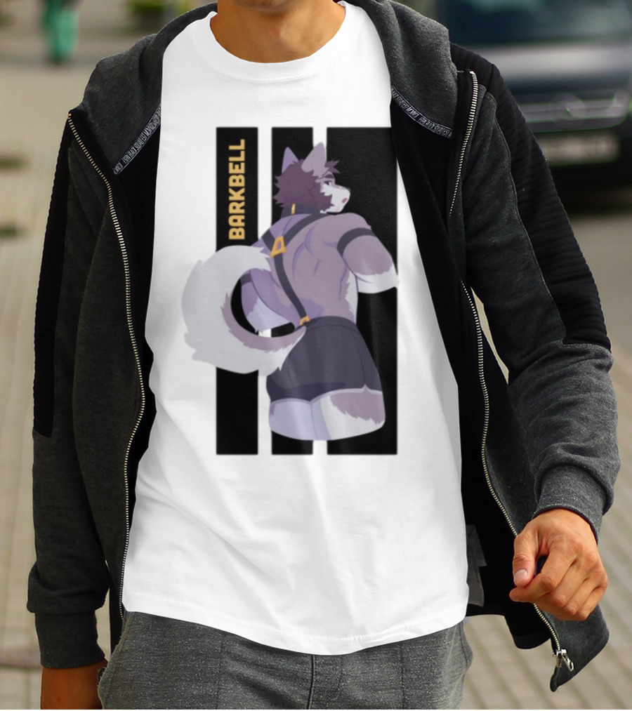 Barkbell Lycan Lifts Ringer Pump Cover Wolf Workout T-Shirt