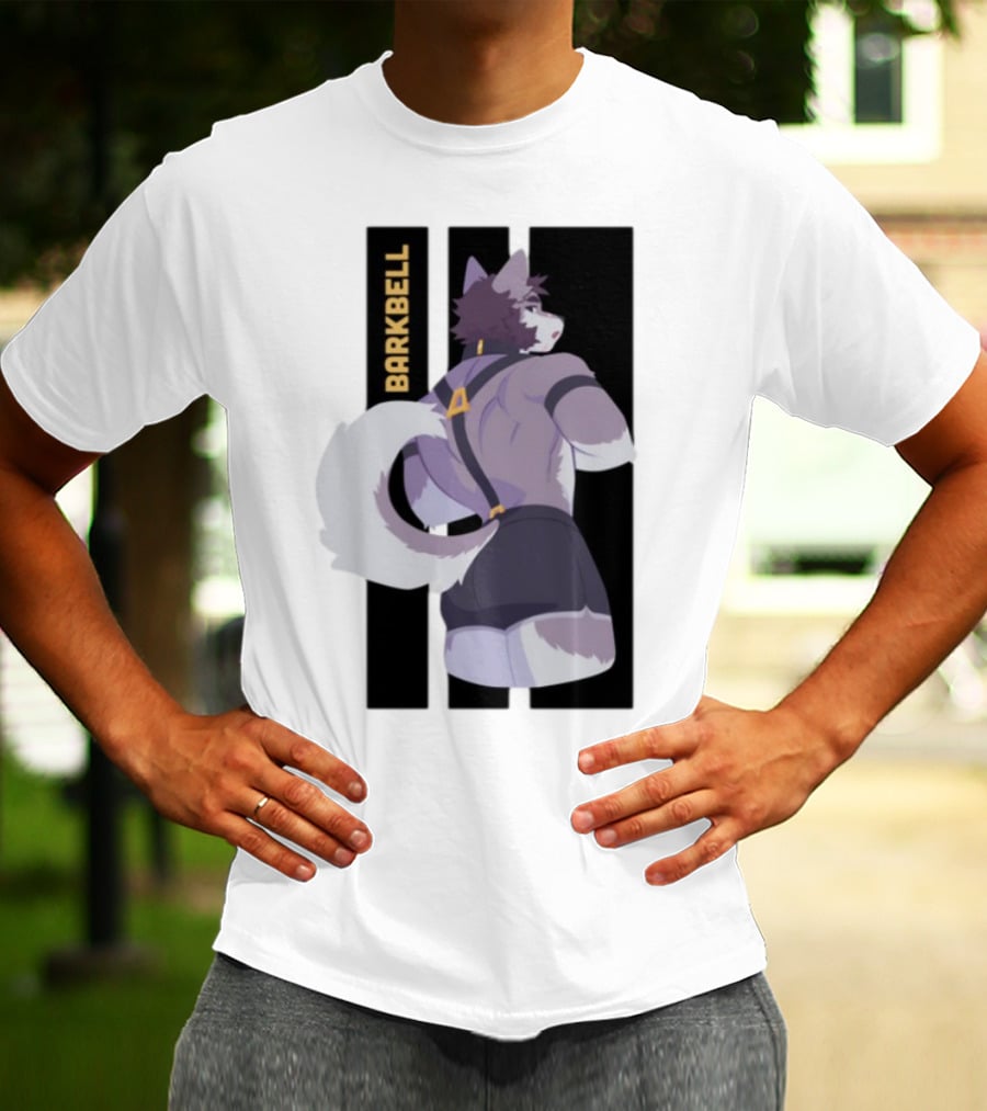 Barkbell Lycan Lifts Ringer Pump Cover Wolf Workout T-Shirt