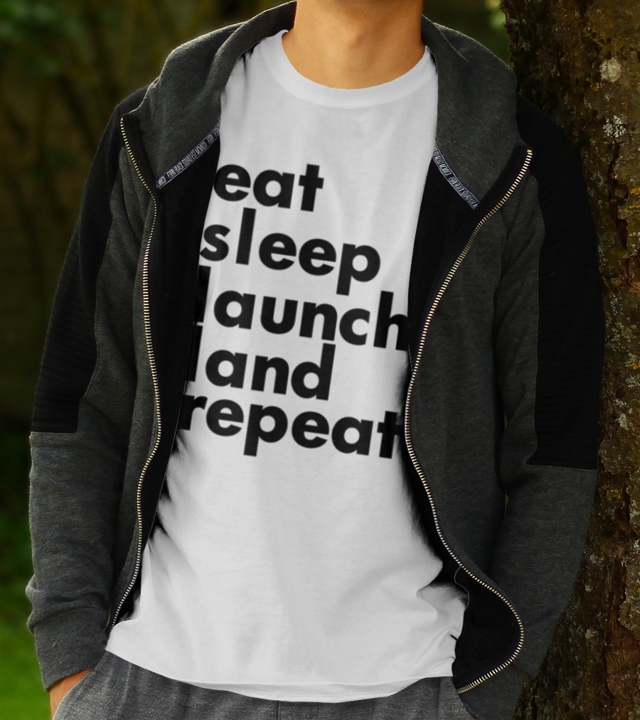 Eat Sleep Launch Land Repeat T-Shirt