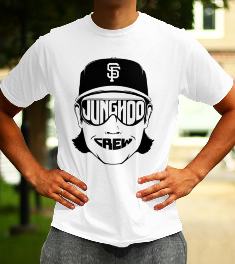 Jung Hoo Crew 2025 Baseball Cap And Sunglasses Design T-Shirt