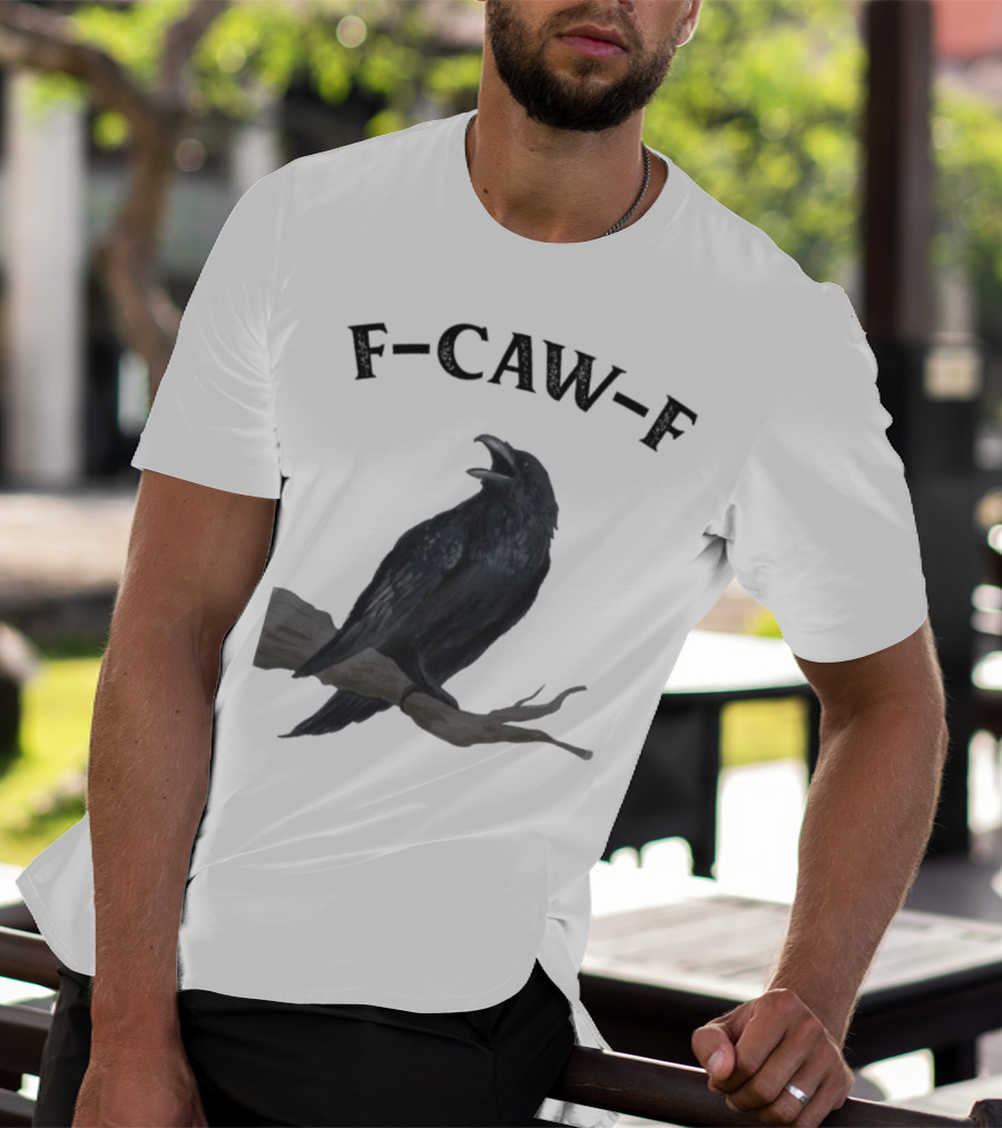 F-CAW-F Raven Bird Crowd T-Shirt