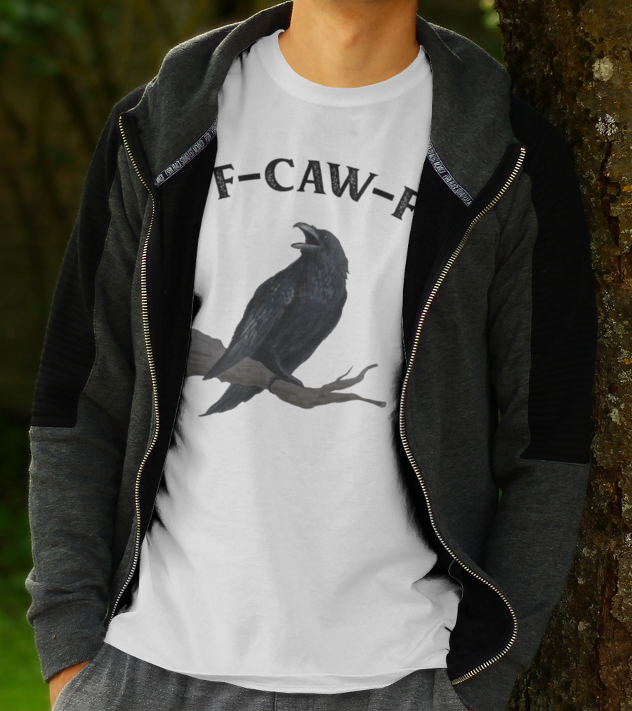 F-CAW-F Raven Bird Crowd T-Shirt
