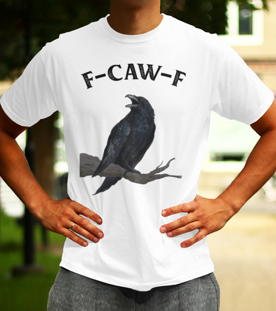 F-CAW-F Raven Bird Crowd T-Shirt