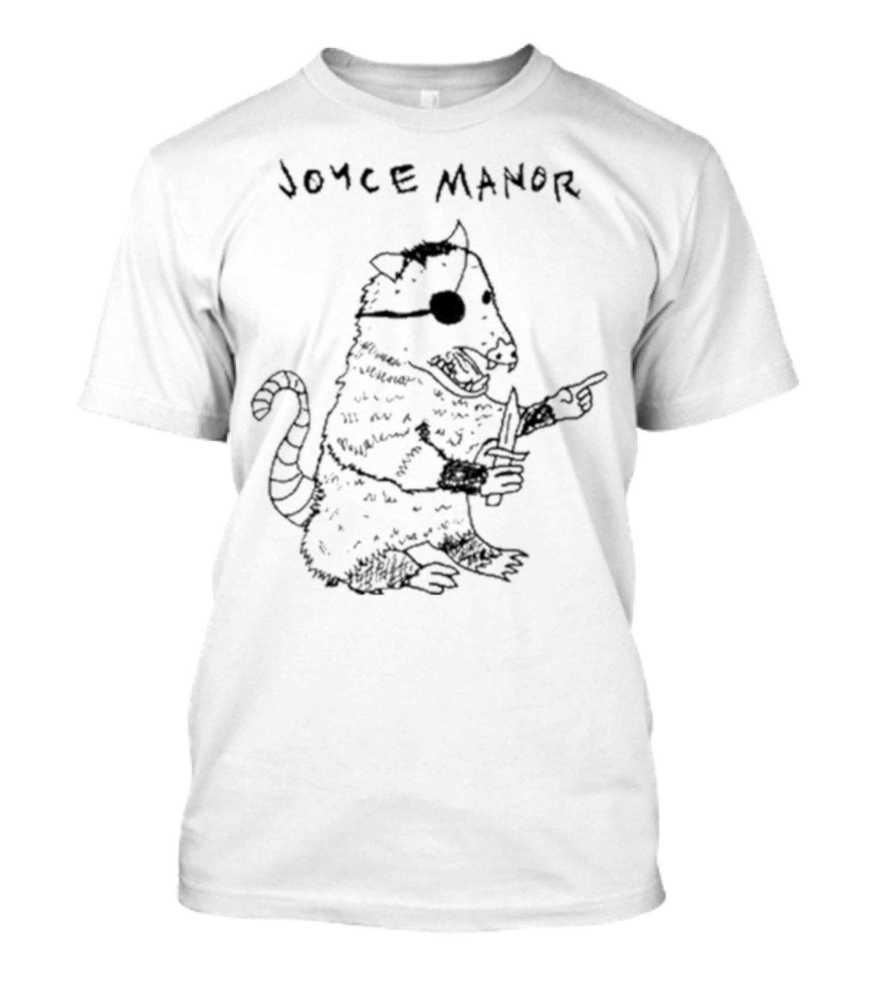 Joyce Manor Opossum With Eyepatch And Knife T-Shirt