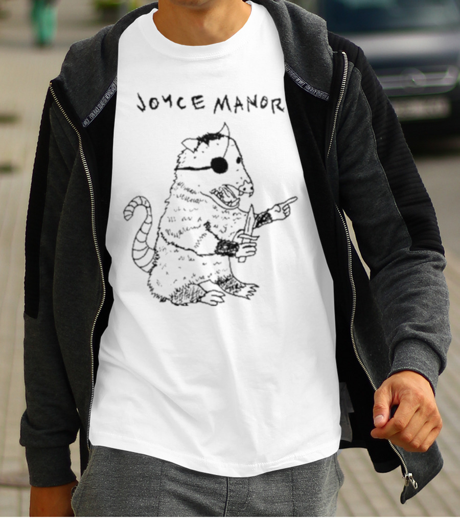 Joyce Manor Opossum With Eyepatch And Knife T-Shirt