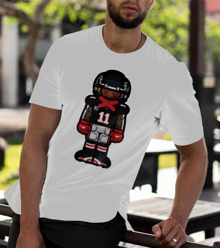 Julio Jones Cartoon Atlanta Falcons NFL 2025 T-Shirt