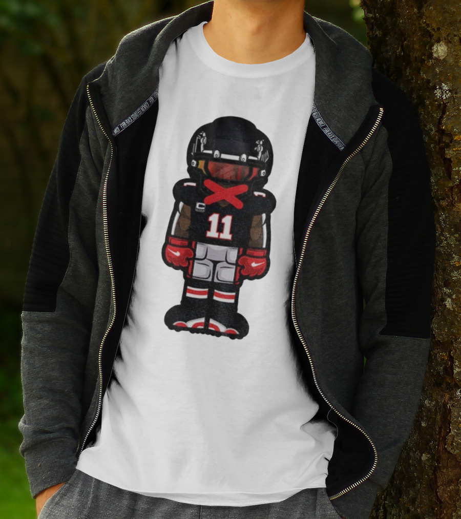 Julio Jones Cartoon Atlanta Falcons NFL 2025 T-Shirt