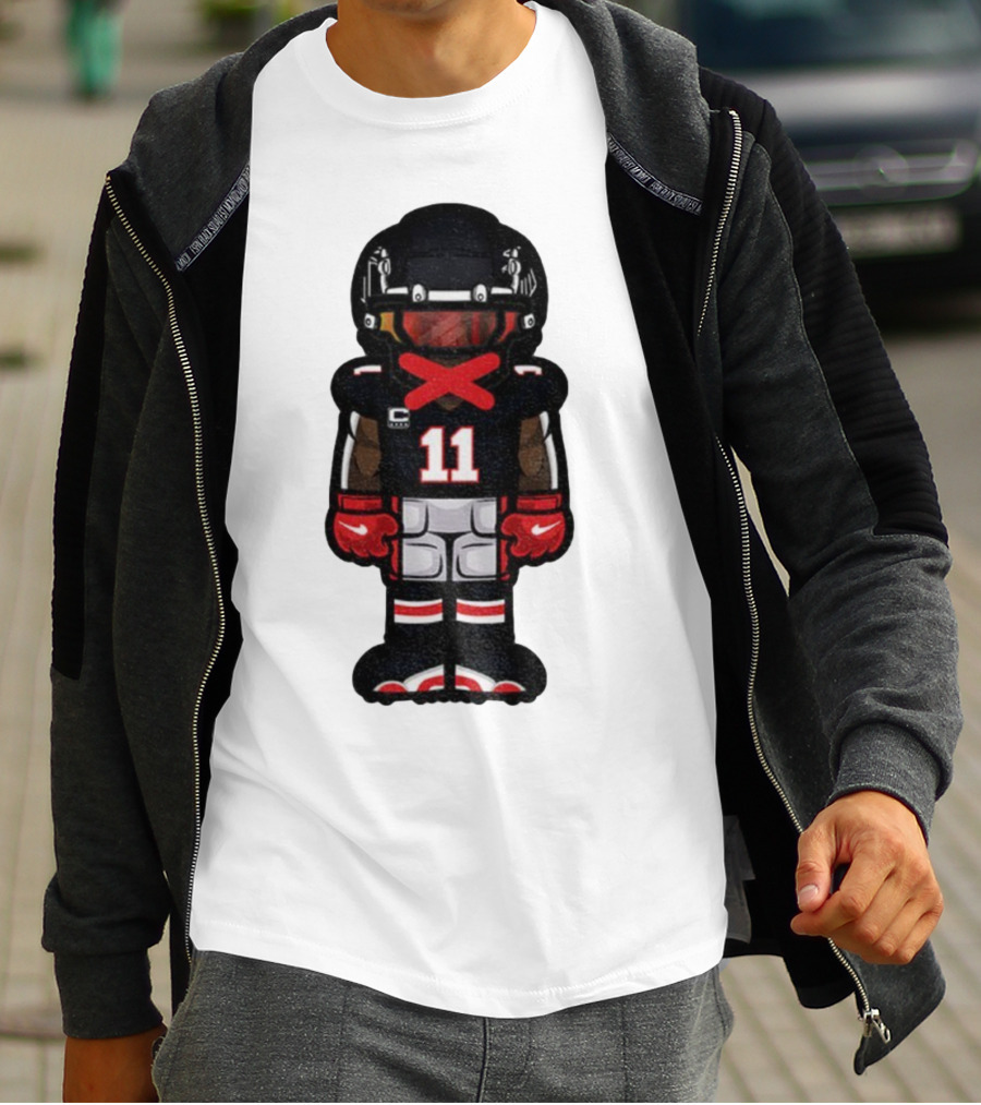 Julio Jones Cartoon Atlanta Falcons NFL 2025 T-Shirt