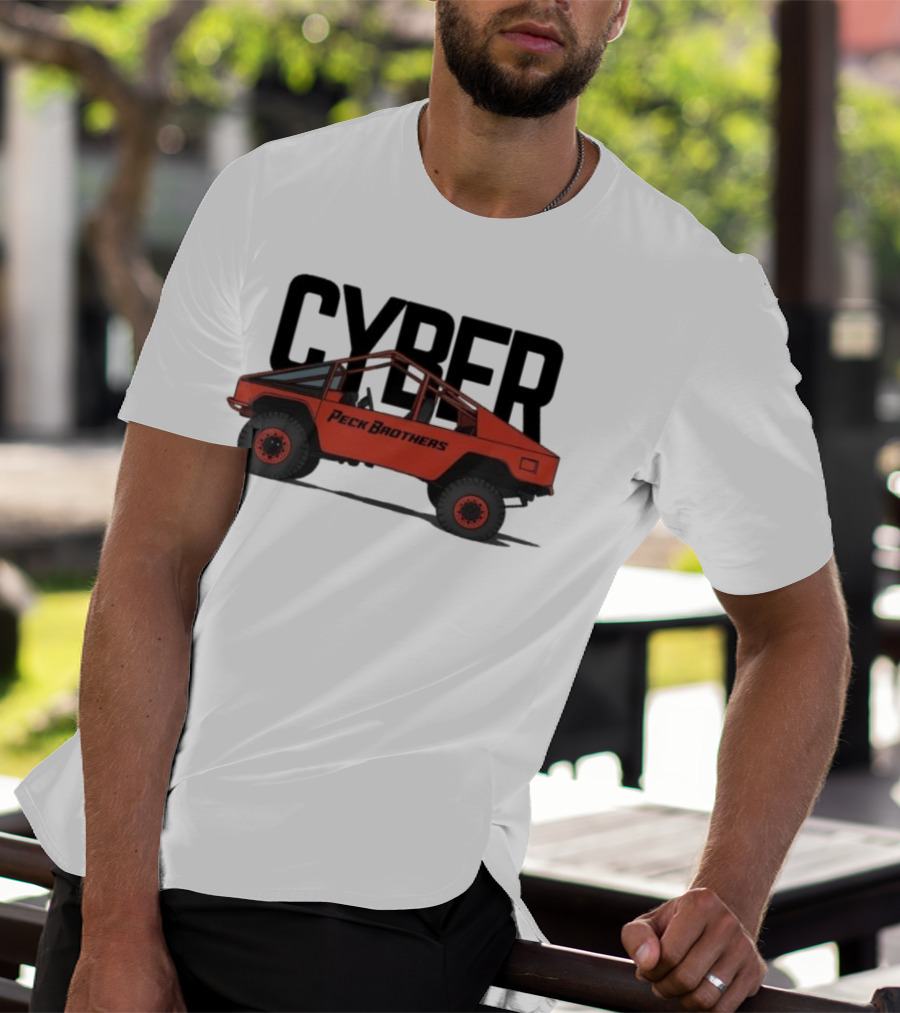 Peck Brothers Cyber Truck Retro Off-Road Adventure T-Shirt