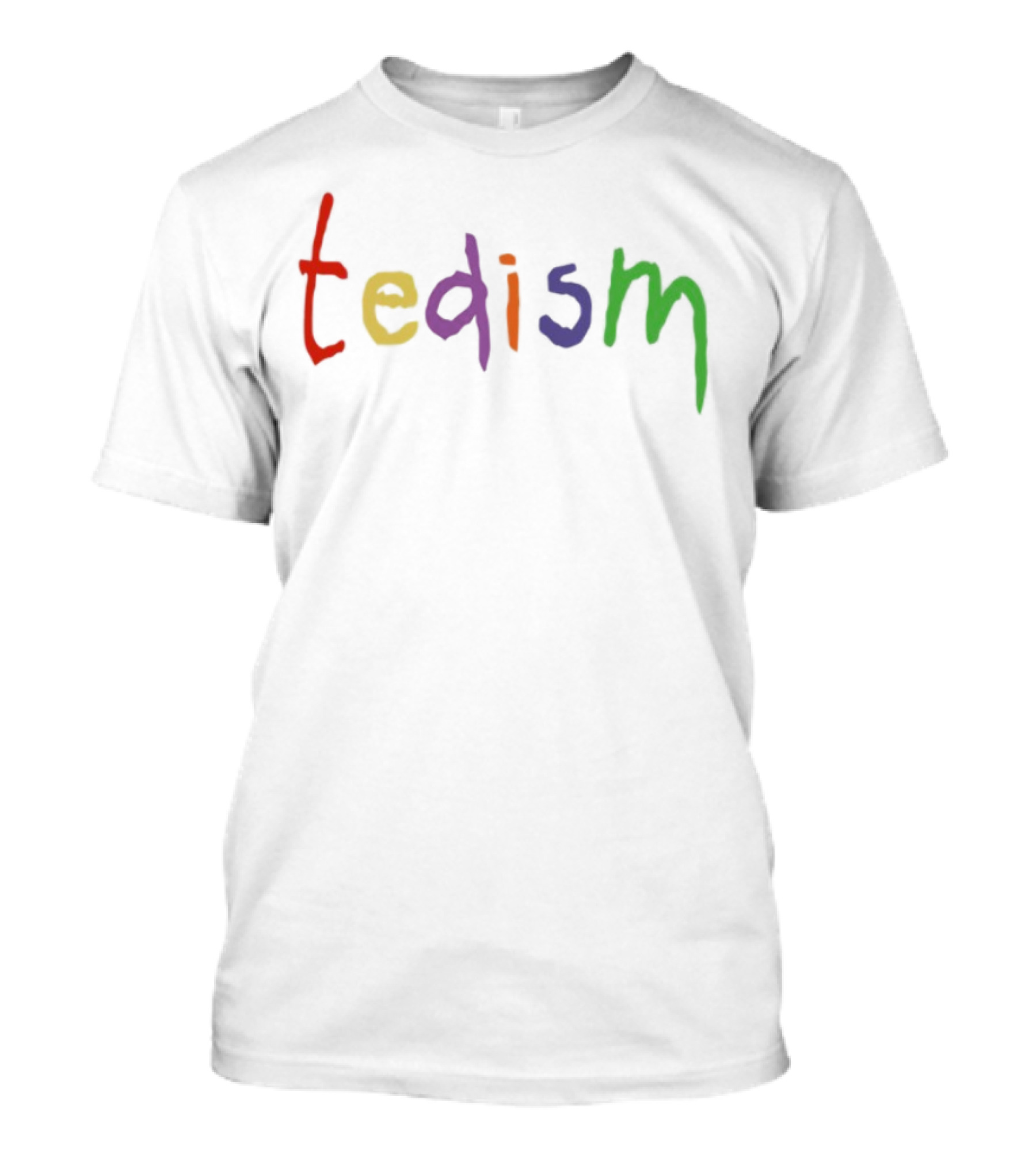 Tedism Colorful Rainbow Letters T-Shirt