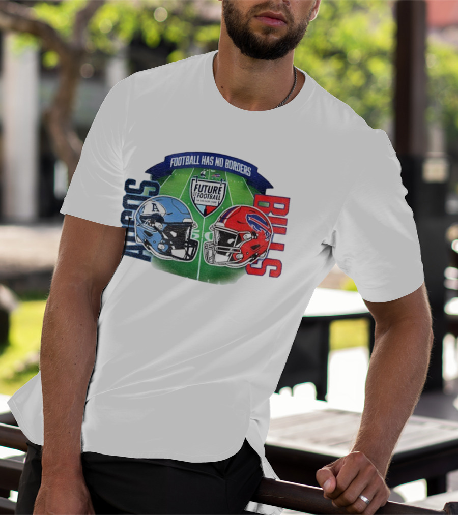 Toronto Argonauts Buffalo Bills Helmet Football Has No Borders Future Football T-Shirt