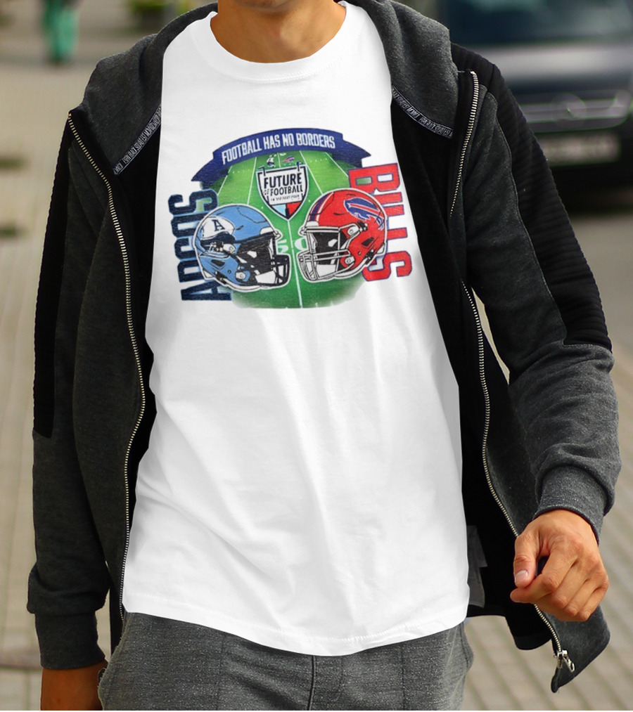 Toronto Argonauts Buffalo Bills Helmet Football Has No Borders Future Football T-Shirt