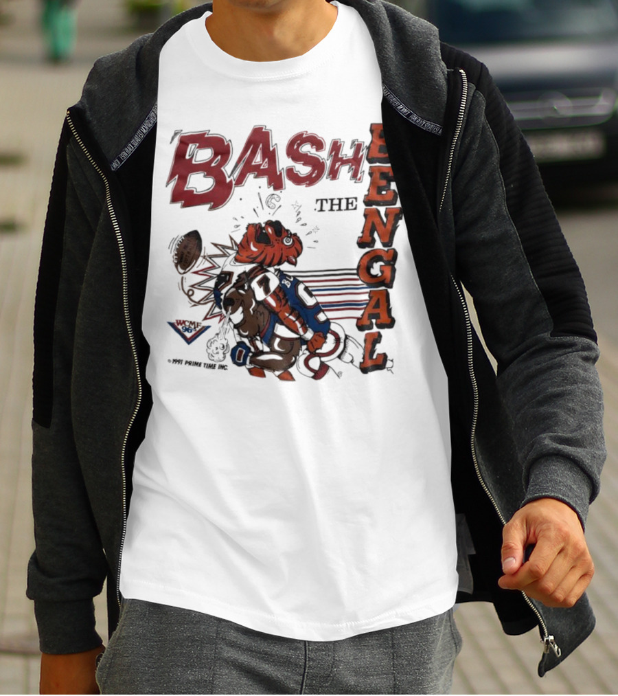 Bash The Bengal Football Rivalry Action T-Shirt
