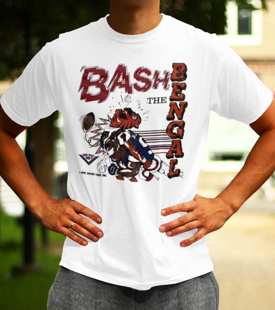 Bash The Bengal Football Rivalry Action T-Shirt