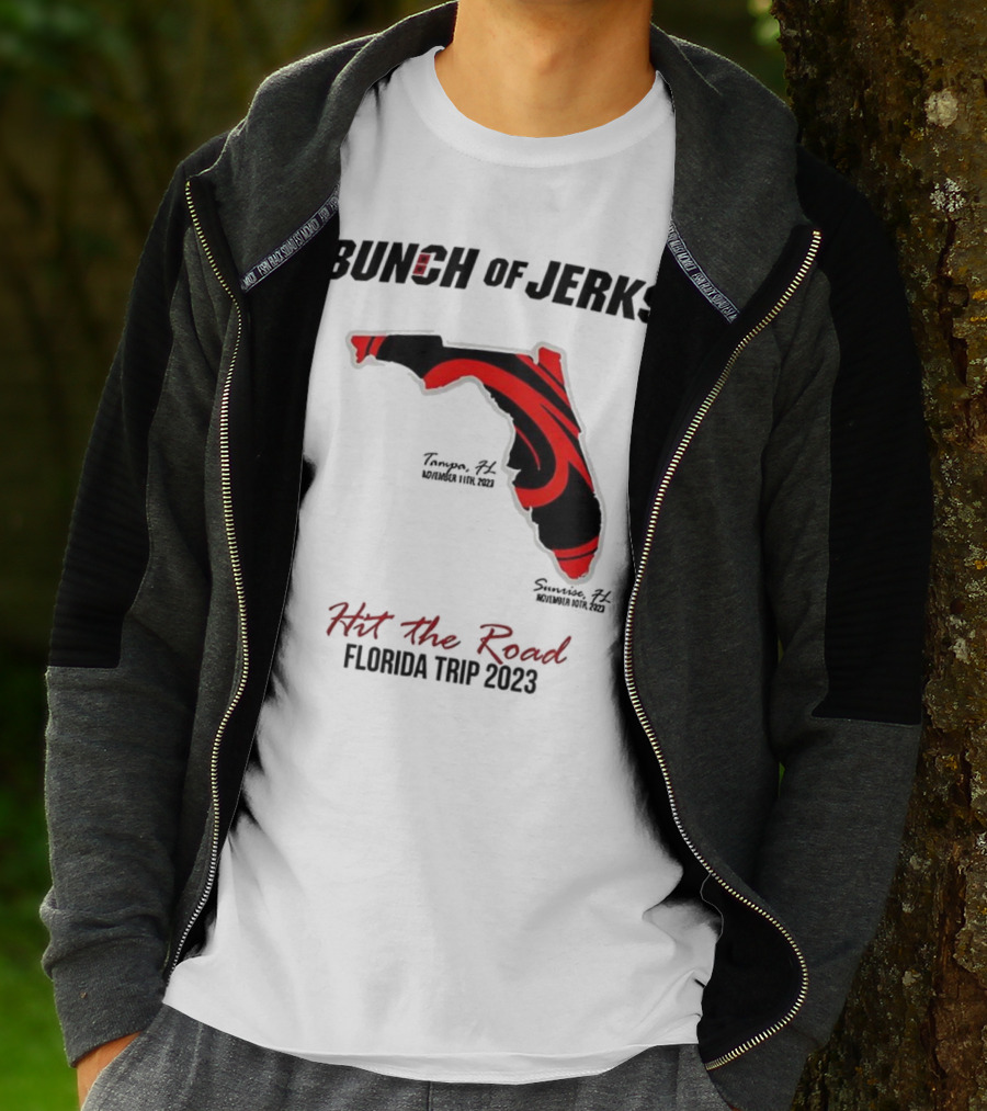 Bunch Of Jerks Hit The Road Florida Trip 2023 State Adventure T-Shirt