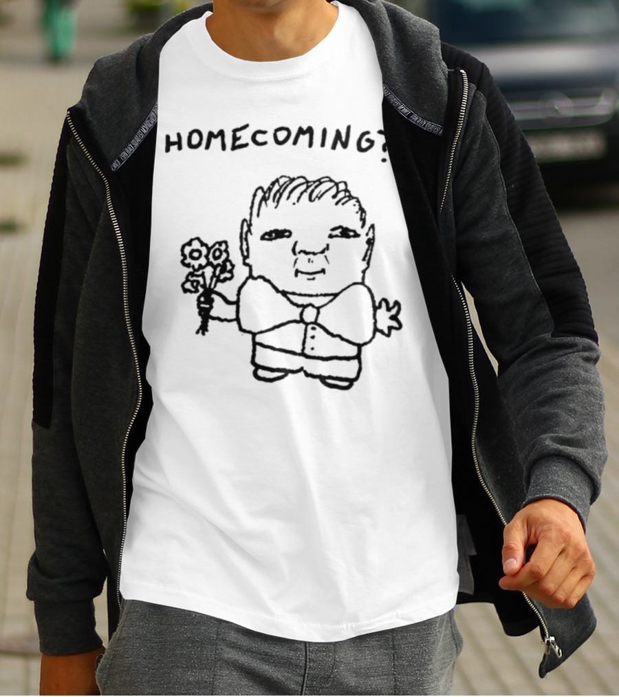 Goobsmooch Homecoming? Cute Doodle Character With Bouquet T-Shirt