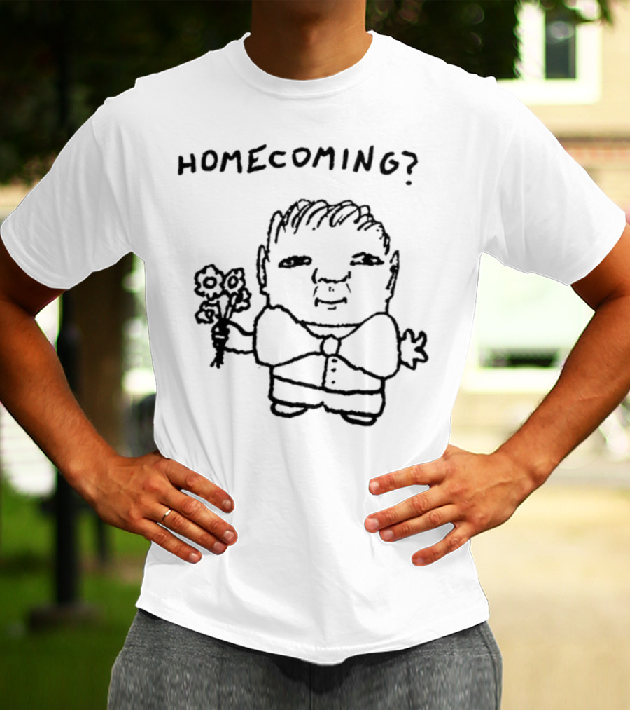 Goobsmooch Homecoming? Cute Doodle Character With Bouquet T-Shirt