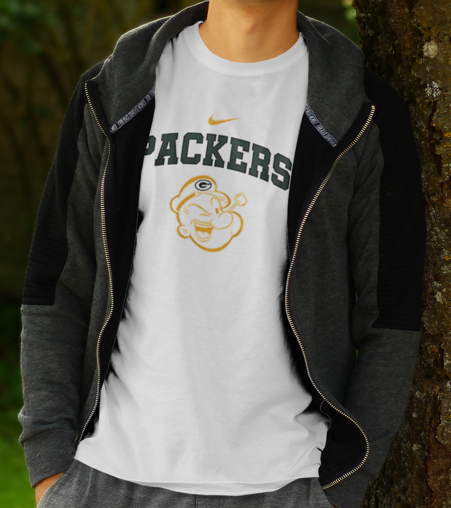 Green Bay Packers Nike Popeye I Yam What I Yam T-Shirt
