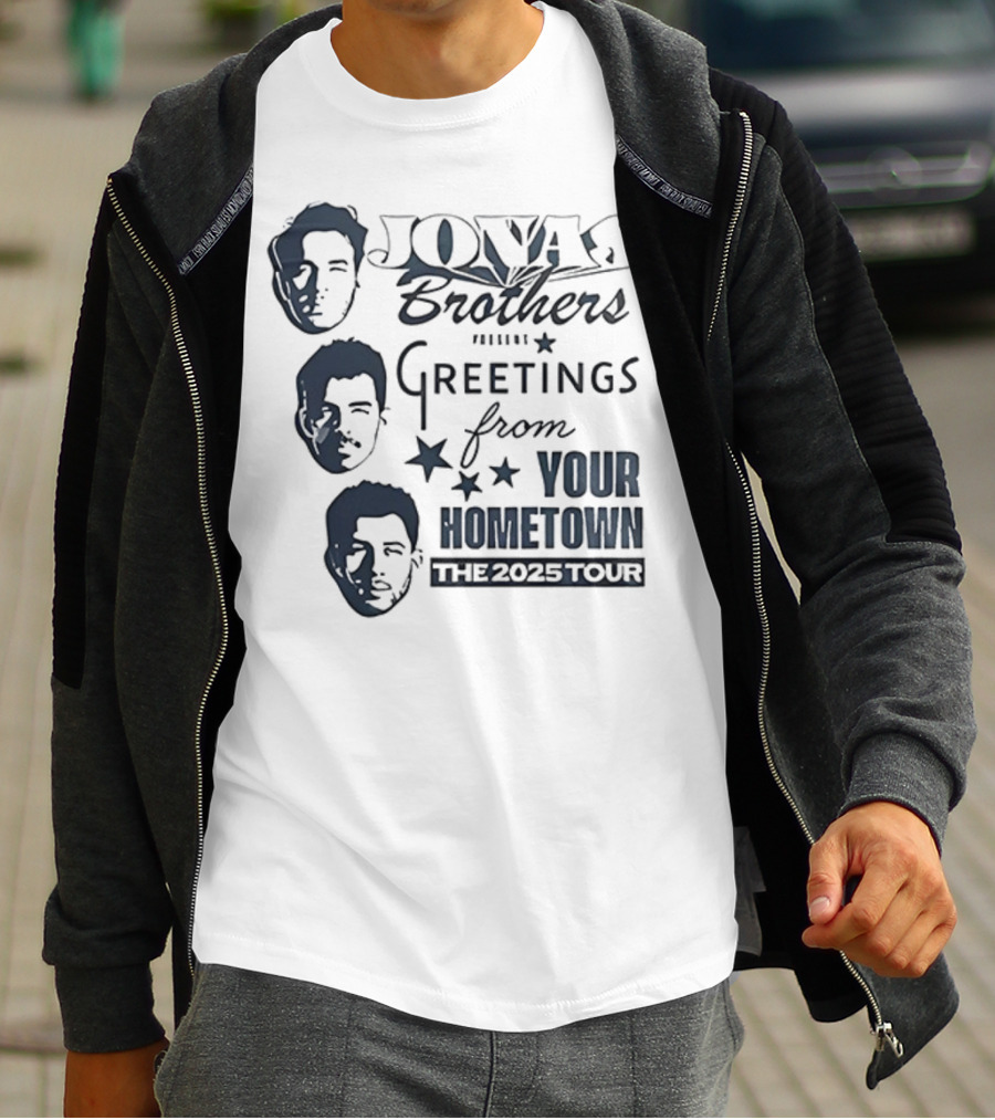 Jonas Brothers Greetings From Your Hometown The 2025 Tour T-Shirt