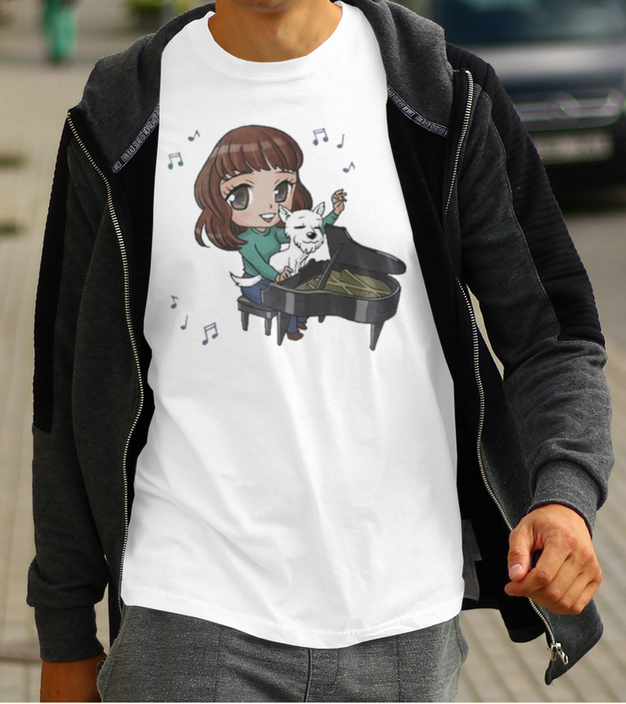 Mark Crilley Kara And Bradford Piano Playing Melody T-Shirt